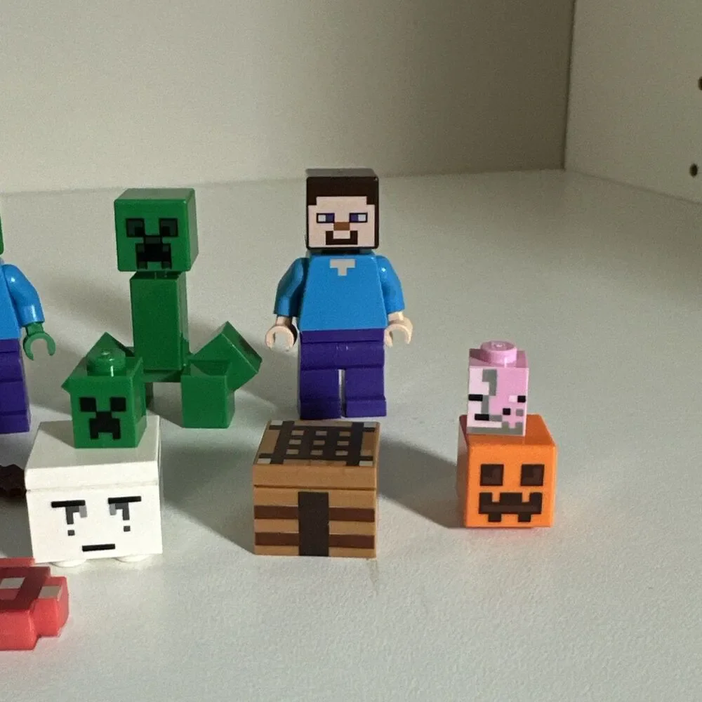 Lego Minecraft Lot Minifigure Creeper Steve Zombie + MORE! Minifigures